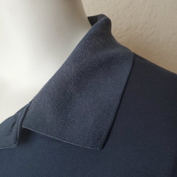 XL Men's Perry Ellis Navy Blue Polo - Picture 6 of 9